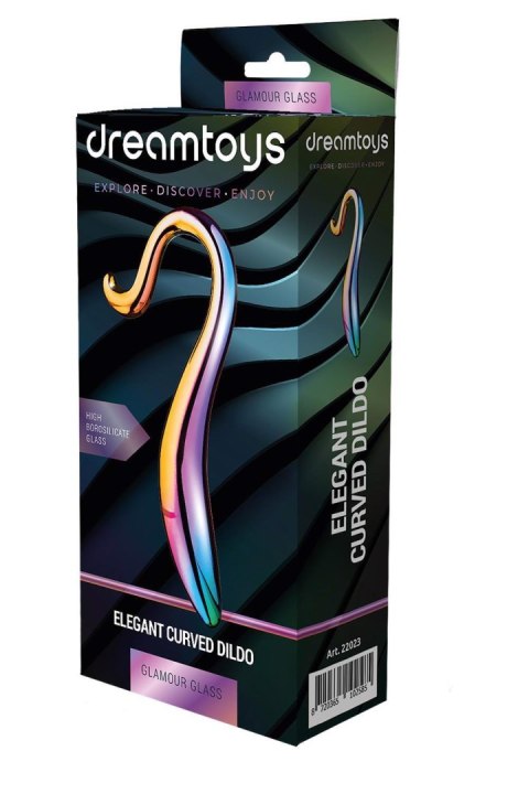 GLAMOUR GLASS ELEGANT CURVED DILDO GLAMOUR GLASS ELEGANT CURVED DILDO