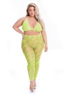 ALL ABOUT LEAF BRA SET GRN, PLUS SIZE ALL ABOUT LEAF BRA SET GRN, PLUS SIZE