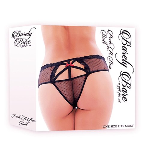 BARELY BARE PEEK A BOO BUTT BLACK BARELY BARE PEEK A BOO BUTT BLACK