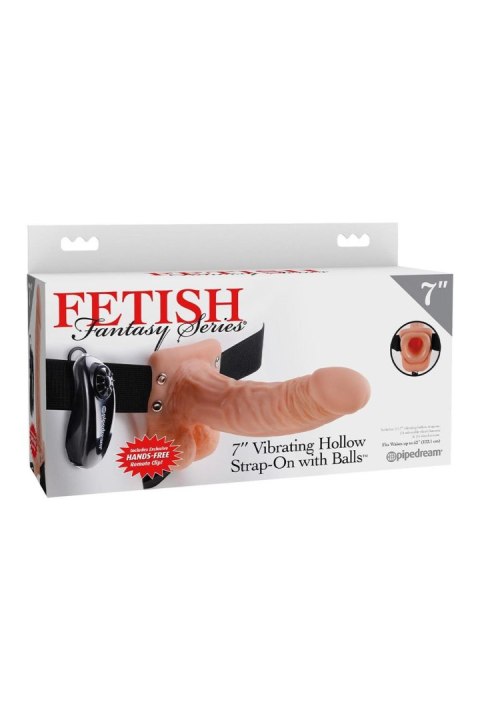 FETISH FANTASY SERIES 7 INCH VIBRATING HOLLOW STRAP-ON WITH BALLS LIGHT FETISH FANTASY SERIES 7 INCH VIBRATING HOLLOW STRAP-ON WITH BALLS LIGHT