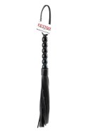FETISH FANTASY SERIES BEADED CAT-O-NINE TAILS BLACK FETISH FANTASY SERIES BEADED CAT-O-NINE TAILS BLACK