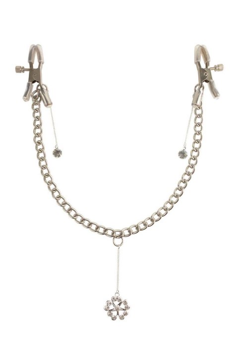 FETISH FANTASY SERIES CRYSTAL NIPPLE CLAMPS SILVER FETISH FANTASY SERIES CRYSTAL NIPPLE CLAMPS SILVER