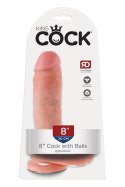 KING COCK 8 INCH COCK WITH BALLS LIGHT KING COCK 8 INCH COCK WITH BALLS LIGHT