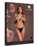 Open Cup Triangle Bra with Lace and Adjustable Sliders - One Size - Black Open Cup Triangle Bra with Lace and Adjustable Sliders - One Size - Black