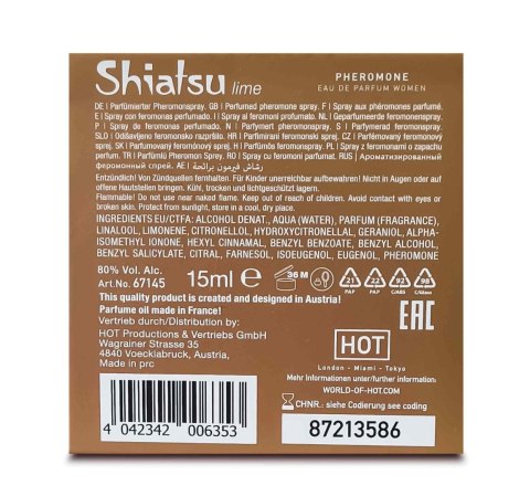 SHIATSU Pheromon Fragrance woman lime 15 ml SHIATSU Pheromon Fragrance woman lime 15 ml