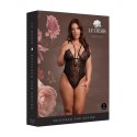 Wireless Lace Bodysuit with Adjustable Sliders - Plus Size - Black Wireless Lace Bodysuit with Adjustable Sliders - Plus Size - Black