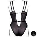 Wireless Lace Bodysuit with Adjustable Sliders - Plus Size - Black Wireless Lace Bodysuit with Adjustable Sliders - Plus Size - Black
