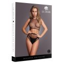 2 piece with crop top, pantie and fishnet structure. 2 piece with crop top, pantie and fishnet structure.
