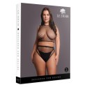 2 piece with crop top, pantie and fishnet structure. 2 piece with crop top, pantie and fishnet structure.