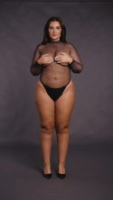 Body with fishnet structure and turtle neck. Body with fishnet structure and turtle neck.