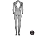 Bodystocking with fishnet structure, open crotch and turtle neck. Bodystocking with fishnet structure, open crotch and turtle neck.