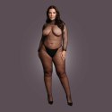 Bodystocking with fishnet structure, open crotch and turtle neck. Bodystocking with fishnet structure, open crotch and turtle neck.
