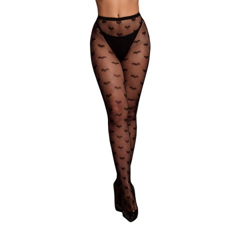 Heart Patterned Tights - One Size - Black Heart Patterned Tights - One Size - Black