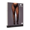 Heart Patterned Tights - Plus Size - Black Heart Patterned Tights - Plus Size - Black