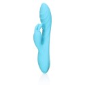 Ribbed Ultra Soft Silicone Rabbit Vibrator - Glacial Blue Ribbed Ultra Soft Silicone Rabbit Vibrator - Glacial Blue