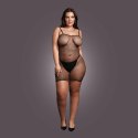 Short dress with fishnet structure and spaghetti straps Short dress with fishnet structure and spaghetti straps