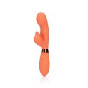 Silicone Rabbit Vibrator with Ribbed Clitoral Stimulator Silicone Rabbit Vibrator with Ribbed Clitoral Stimulator