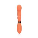 Silicone Rabbit Vibrator with Ribbed Clitoral Stimulator Silicone Rabbit Vibrator with Ribbed Clitoral Stimulator