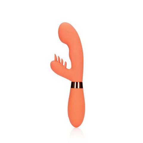 Silicone Rabbit Vibrator with Ribbed Clitoral Stimulator Silicone Rabbit Vibrator with Ribbed Clitoral Stimulator