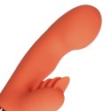 Silicone Rabbit Vibrator with Ribbed Clitoral Stimulator Silicone Rabbit Vibrator with Ribbed Clitoral Stimulator