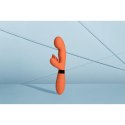 Silicone Rabbit Vibrator with Ribbed Clitoral Stimulator Silicone Rabbit Vibrator with Ribbed Clitoral Stimulator