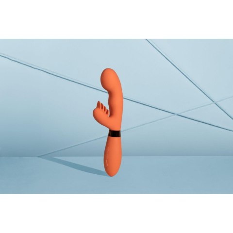 Silicone Rabbit Vibrator with Ribbed Clitoral Stimulator Silicone Rabbit Vibrator with Ribbed Clitoral Stimulator