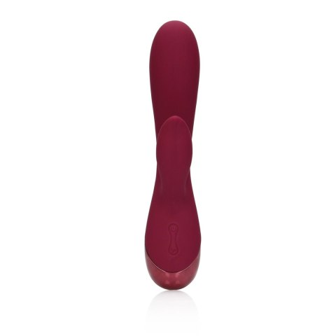 Smooth Silicone Rabbit Vibrator - Dark Cherry Smooth Silicone Rabbit Vibrator - Dark Cherry