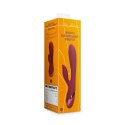 Smooth Silicone Rabbit Vibrator - Dark Cherry