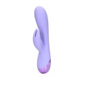 Smooth Silicone Rabbit Vibrator - Digital Lavender Smooth Silicone Rabbit Vibrator - Digital Lavender