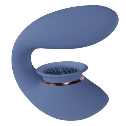 Twitch 3 - Rechargeable Vibrator & Suction - Silicone - 10 Speed - Blue/Grey Twitch 3 - Rechargeable Vibrator & Suction - Silicone - 10 Speed - Blue/Grey