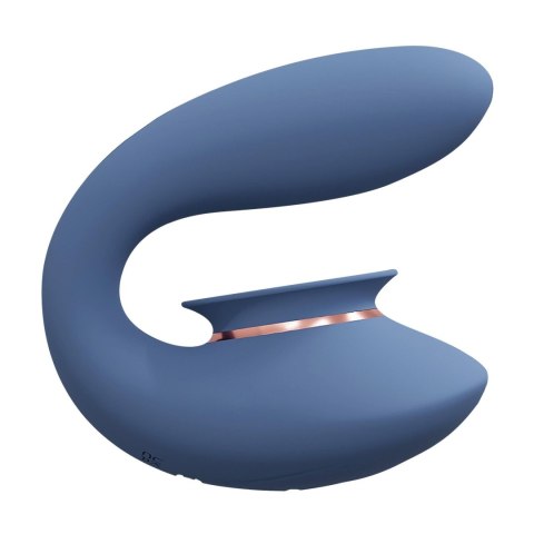 Twitch 3 - Rechargeable Vibrator & Suction - Silicone - 10 Speed - Blue/Grey Twitch 3 - Rechargeable Vibrator & Suction - Silicone - 10 Speed - Blue/Grey