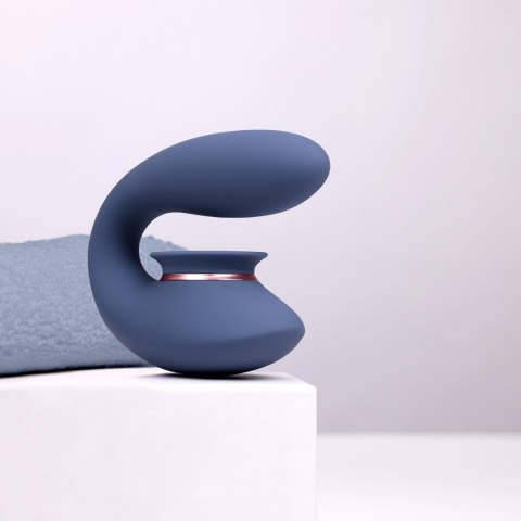 Twitch 3 - Rechargeable Vibrator & Suction - Silicone - 10 Speed - Blue/Grey Twitch 3 - Rechargeable Vibrator & Suction - Silicone - 10 Speed - Blue/Grey