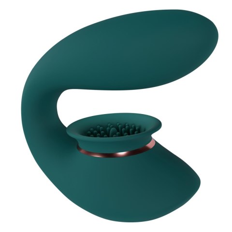 Twitch 3 - Rechargeable Vibrator & Suction - Silicone - 10 Speed - Forest Green Twitch 3 - Rechargeable Vibrator & Suction - Silicone - 10 Speed - Forest Green