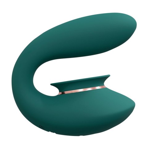 Twitch 3 - Rechargeable Vibrator & Suction - Silicone - 10 Speed - Forest Green Twitch 3 - Rechargeable Vibrator & Suction - Silicone - 10 Speed - Forest Green