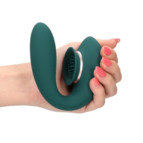 Twitch 3 - Rechargeable Vibrator & Suction - Silicone - 10 Speed - Forest Green Twitch 3 - Rechargeable Vibrator & Suction - Silicone - 10 Speed - Forest Green