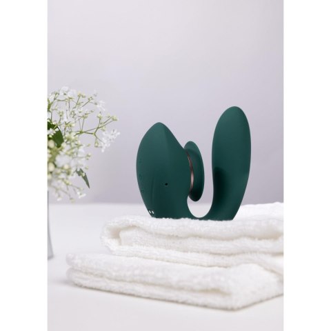 Twitch 3 - Rechargeable Vibrator & Suction - Silicone - 10 Speed - Forest Green Twitch 3 - Rechargeable Vibrator & Suction - Silicone - 10 Speed - Forest Green