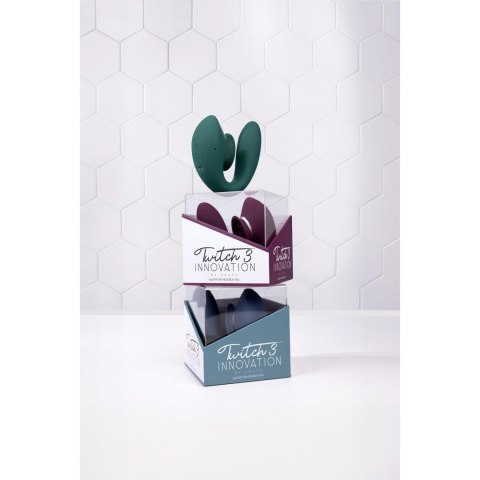 Twitch 3 - Rechargeable Vibrator & Suction - Silicone - 10 Speed - Forest Green Twitch 3 - Rechargeable Vibrator & Suction - Silicone - 10 Speed - Forest Green
