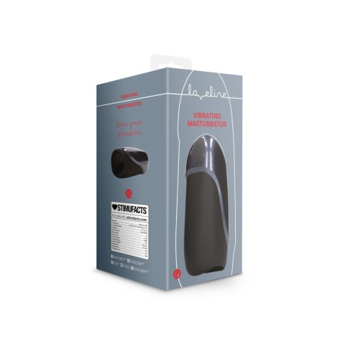 Vibrating Masturbator Sleeve - Licorice Black Vibrating Masturbator Sleeve - Licorice Black