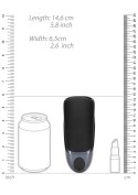 Vibrating Masturbator Sleeve - Licorice Black Vibrating Masturbator Sleeve - Licorice Black
