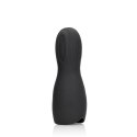 Vibrating Masturbator Sleeve - Licorice Black Vibrating Masturbator Sleeve - Licorice Black
