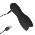 Vibrating Masturbator Sleeve - Licorice Black Vibrating Masturbator Sleeve - Licorice Black