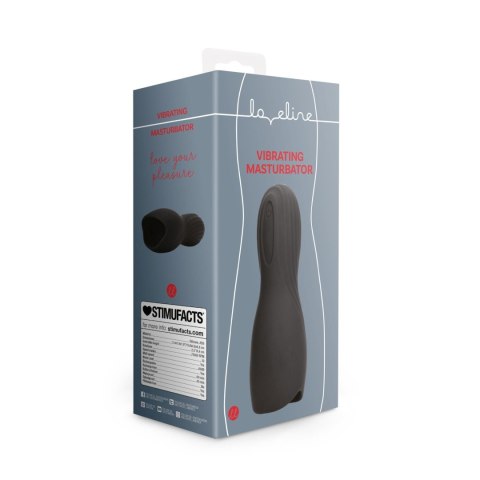 Vibrating Masturbator Sleeve - Licorice Black Vibrating Masturbator Sleeve - Licorice Black
