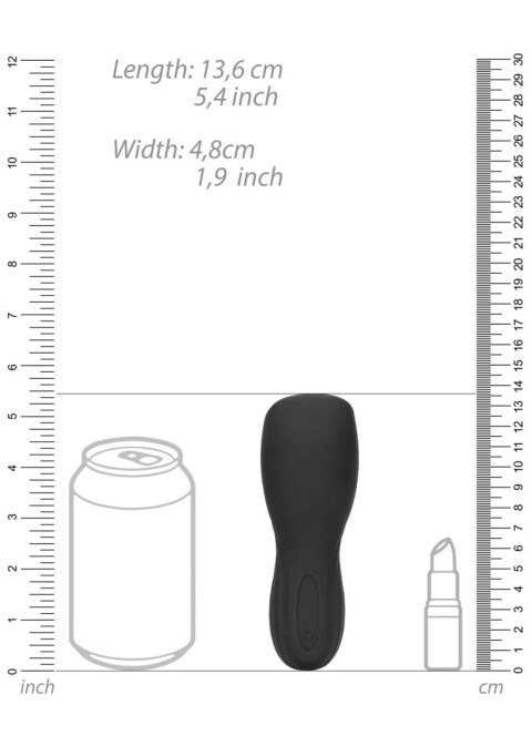 Vibrating Masturbator Sleeve - Licorice Black Vibrating Masturbator Sleeve - Licorice Black