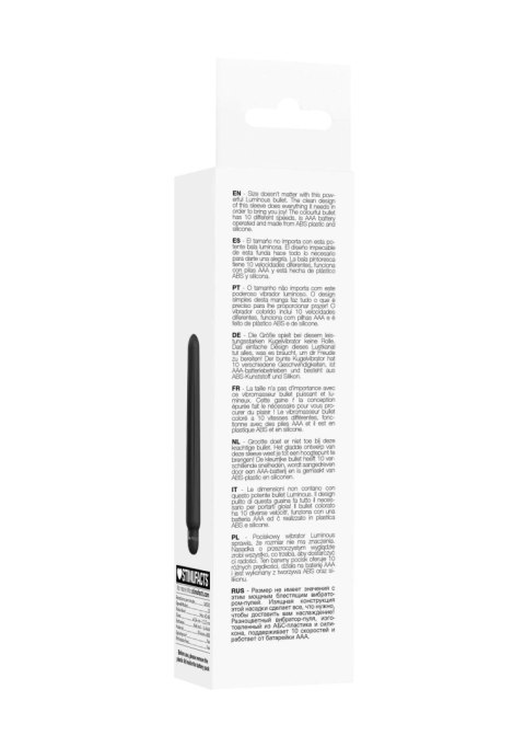 Delia - ABS Bullet With Sleeve - 10-Speeds - Black Delia - ABS Bullet With Sleeve - 10-Speeds - Black