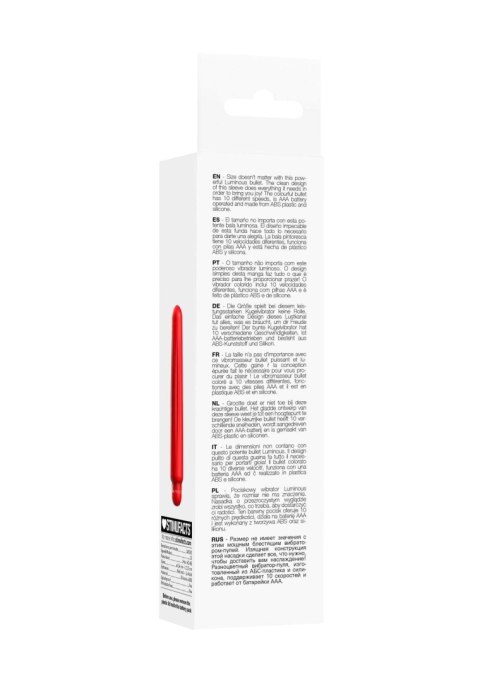 Delia - ABS Bullet With Sleeve - 10-Speeds - Red Delia - ABS Bullet With Sleeve - 10-Speeds - Red