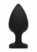 Diamond Heart Butt Plug - Extra Large - Black Diamond Heart Butt Plug - Extra Large - Black