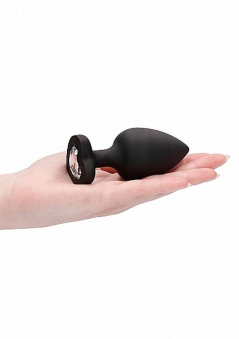 Diamond Heart Butt Plug - Extra Large - Black Diamond Heart Butt Plug - Extra Large - Black