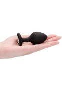 Diamond Heart Butt Plug - Large - Black Diamond Heart Butt Plug - Large - Black