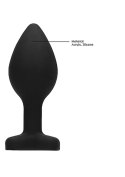 Diamond Heart Butt Plug - Large - Black Diamond Heart Butt Plug - Large - Black