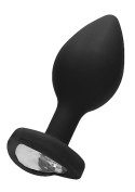 Diamond Heart Butt Plug - Regular - Black Diamond Heart Butt Plug - Regular - Black